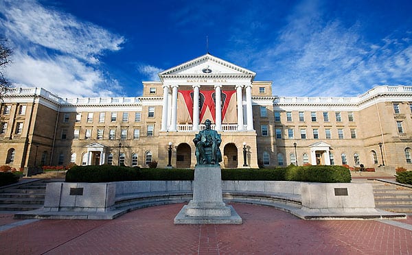 Lincoln statue in front of Bascom Hall