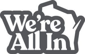 We're all in logo