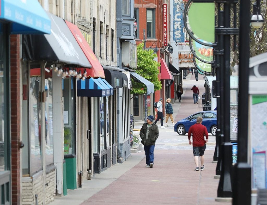 Small businesses line State Street in Madison. JOHN HART, STATE JOURNAL