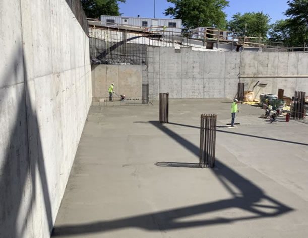 First Elevated Deck during Finishing Process (Northwest Corner)