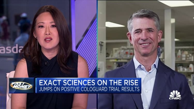 cnbcnews exact sciences on rise