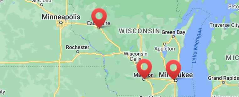 Biofoward locations map