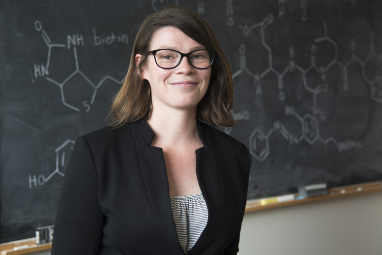 Amy Weeks led research to build a more efficient and affordable biochemical toolkit for studying cell death. Photo by Robin Davies